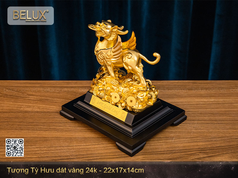 Tượng Tỳ Hưu Mạ Vàng