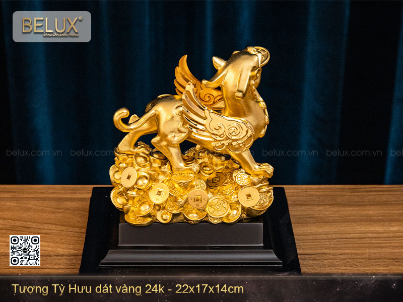 Tượng Tỳ Hưu Mạ Vàng