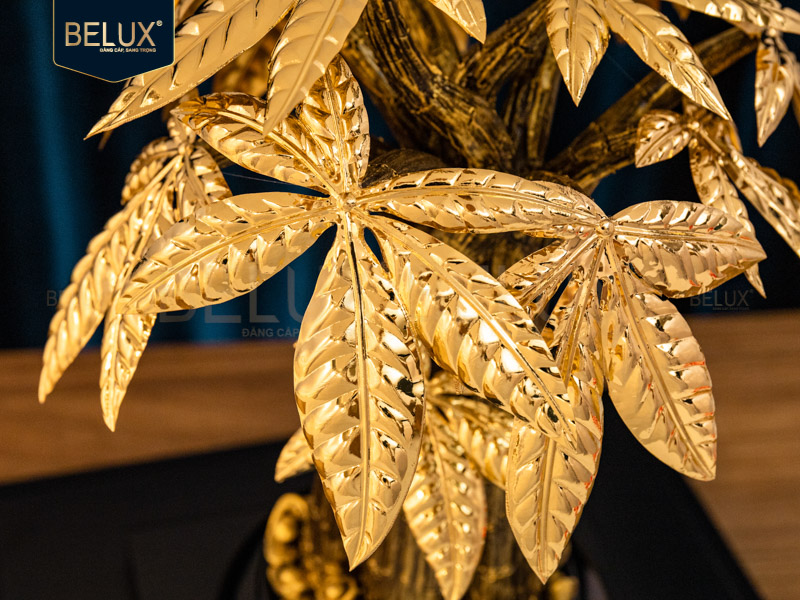 Chậu kim ngân dát vàng 24k cỡ to