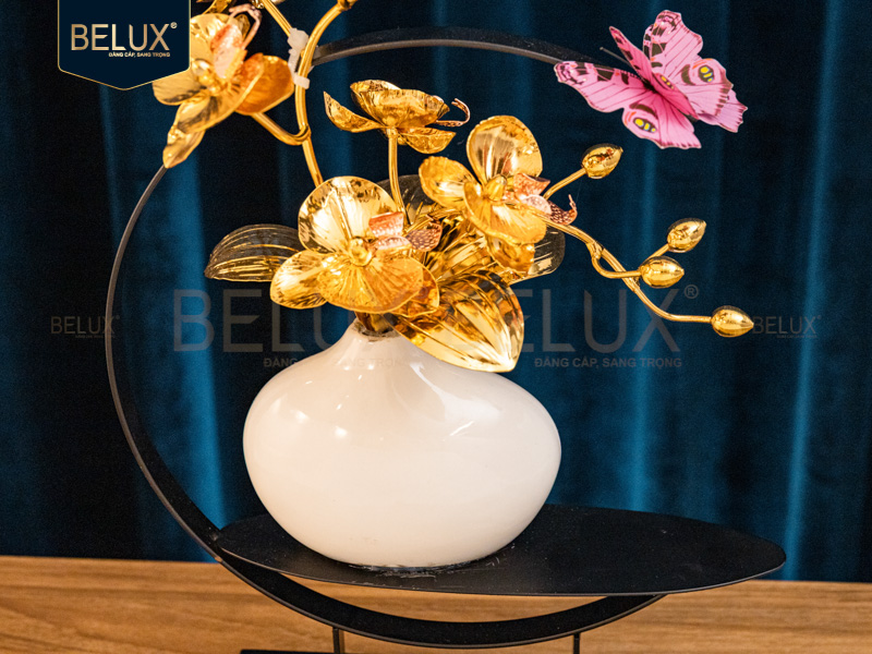 Chậu Lan Bướm Mạ Vàng