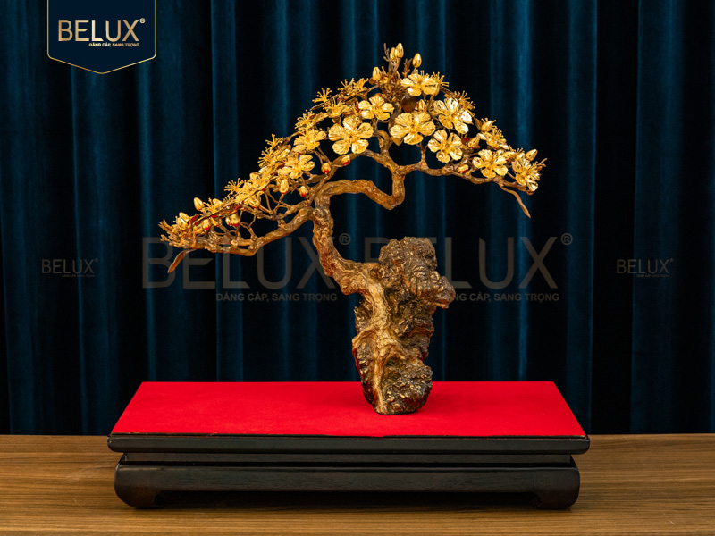 Mai Kim Cổ Thụ mạ vàng - 49x25x48 cm