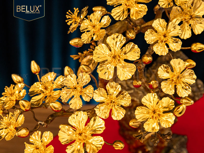 Mai Kim Cổ Thụ mạ vàng - 49x25x48 cm