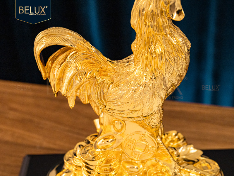 Tượng Linh Vật Gà Phong Thủy Cao 22cm
