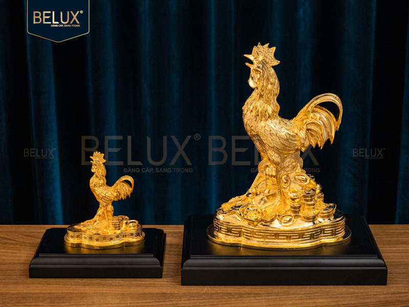 Tượng Linh Vật Gà Phong Thủy Cao 22cm