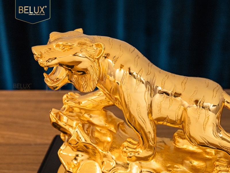 Tượng Linh Vật Hổ Phong Thủy Bằng Đồng Mẫu 1