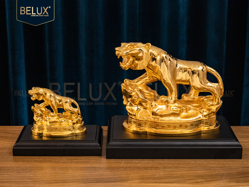 Tượng Linh Vật Hổ Phong Thủy Bằng Đồng Mẫu 1