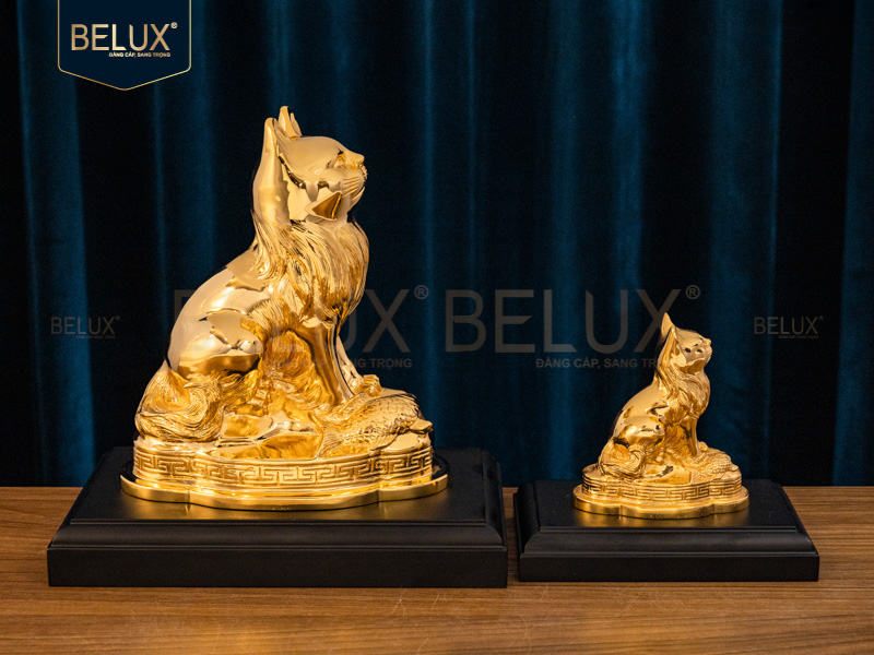 Tượng Linh Vật Mèo Phong Thủy Mẫu 1