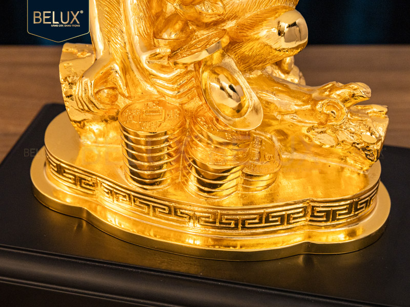 Tượng Linh Vật Khỉ Phong Thủy Mạ Vàng Cao 19cm