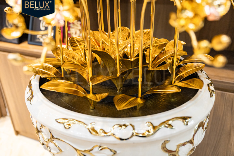 Chậu lan phú quý trường xuân dát vàng 24k&nbsp;