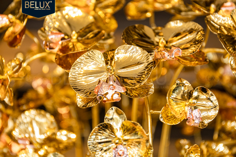 Chậu lan phú quý trường xuân dát vàng 24k&nbsp;