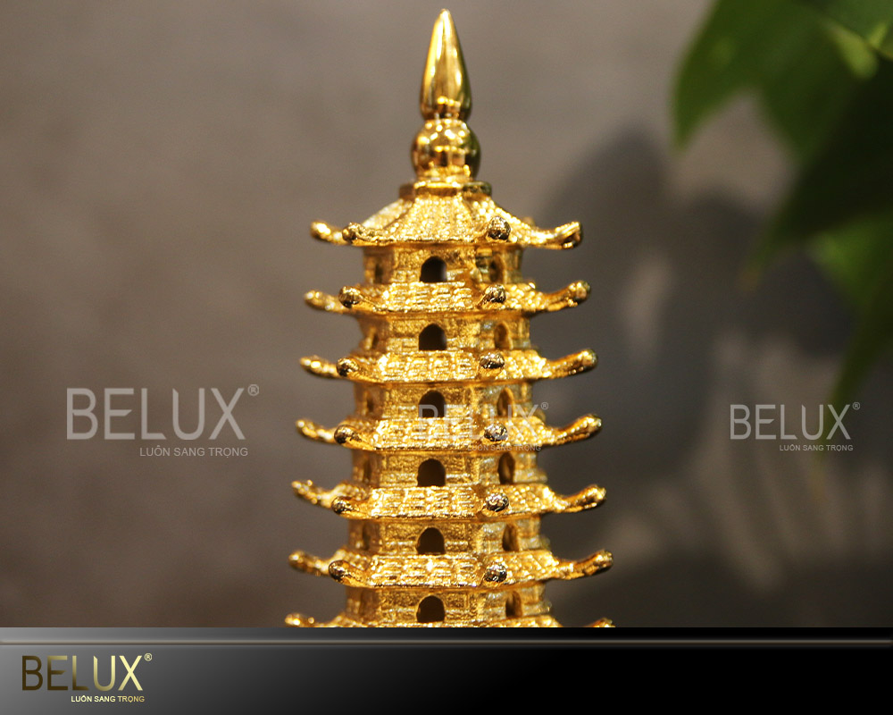 Tháp Văn Xương bằng đồng mạ vàng 24k