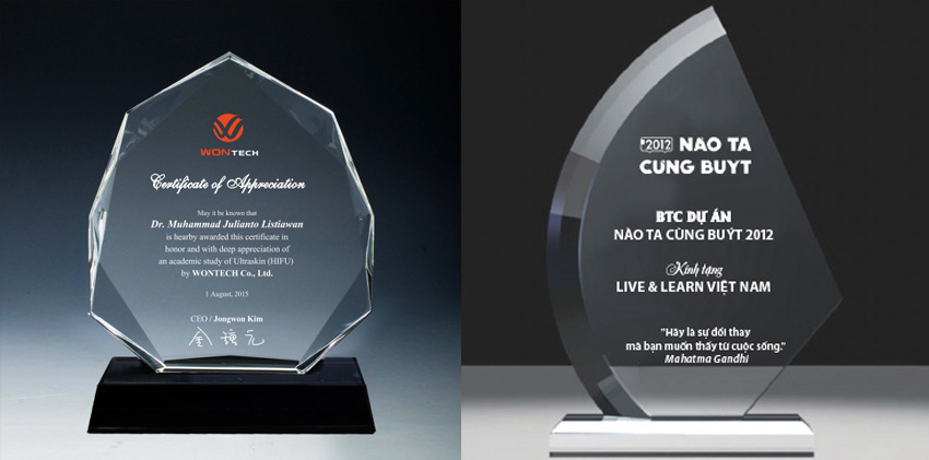 Cung cấp kỷ niệm chương Pha lê