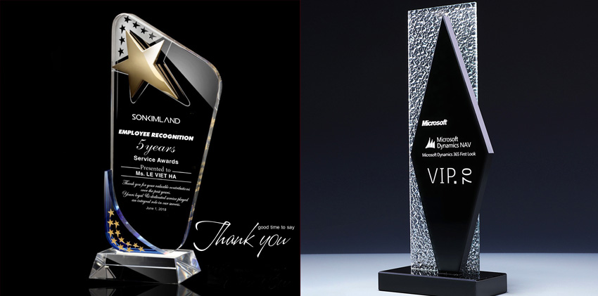 Cung cấp kỷ niệm chương Pha lê