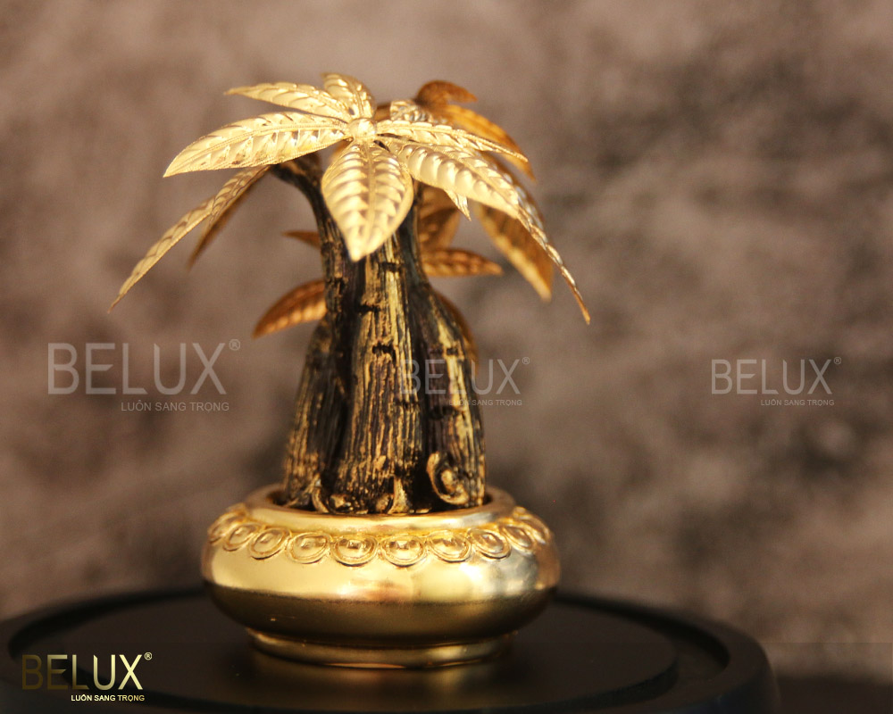 Cây Kim Ngân Mini Mạ Vàng 24k – "Bảo Vật" Thu Hút Tài Lộc Nơi Bàn Làm Việc