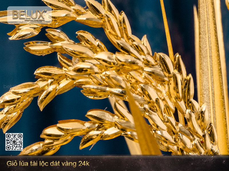 Giỏ Lúa Tài Lộc Dát Vàng 24k