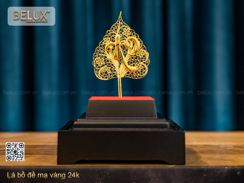 Lá Bồ Đề Mạ Vàng 24k