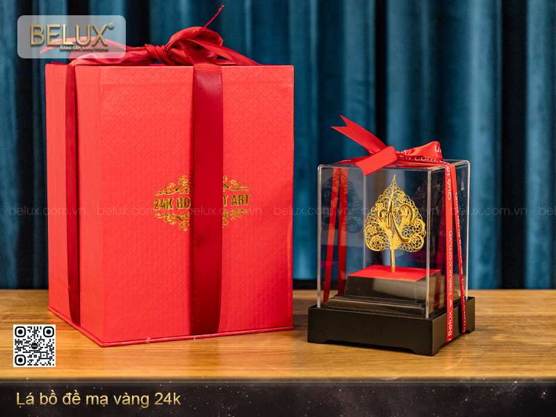 Lá Bồ Đề Mạ Vàng 24k