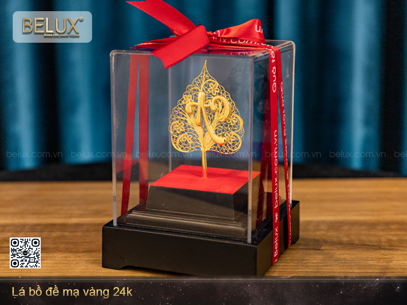 Lá Bồ Đề Mạ Vàng 24k