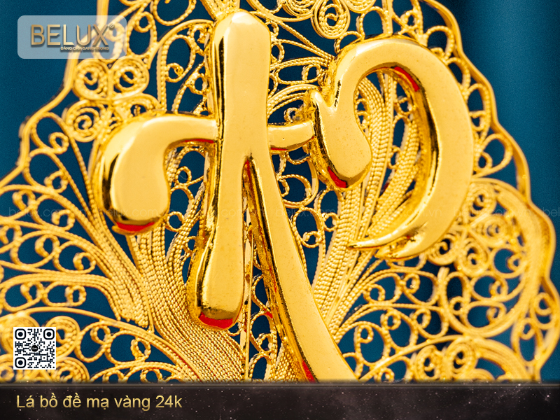 Lá Bồ Đề Mạ Vàng 24k