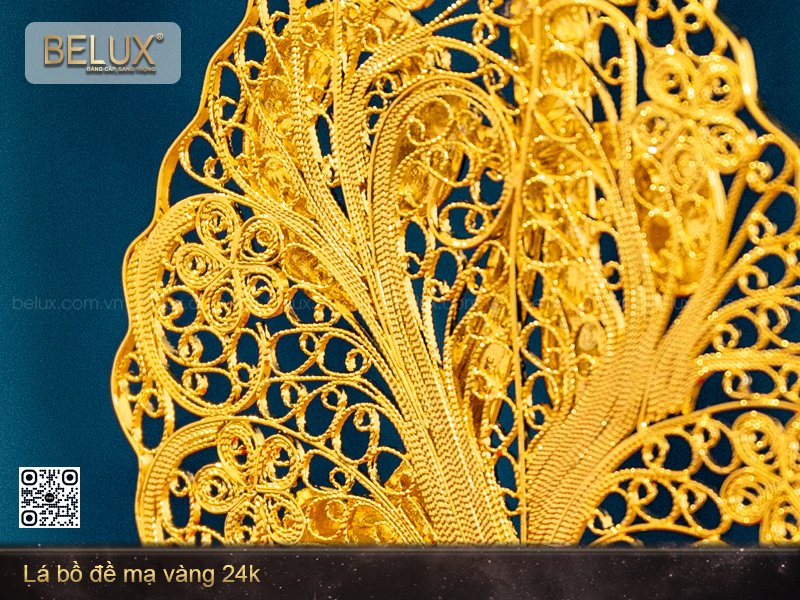 Lá Bồ Đề Mạ Vàng 24k