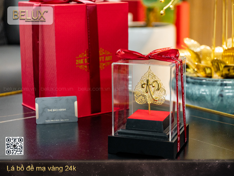 Lá Bồ Đề Mạ Vàng 24k