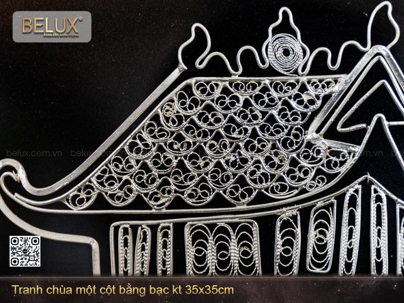 Tranh Chùa Một Cột Bằng Bạc – Tinh Hoa Thủ Công, Quà Tặng Văn Hóa Sang Trọng