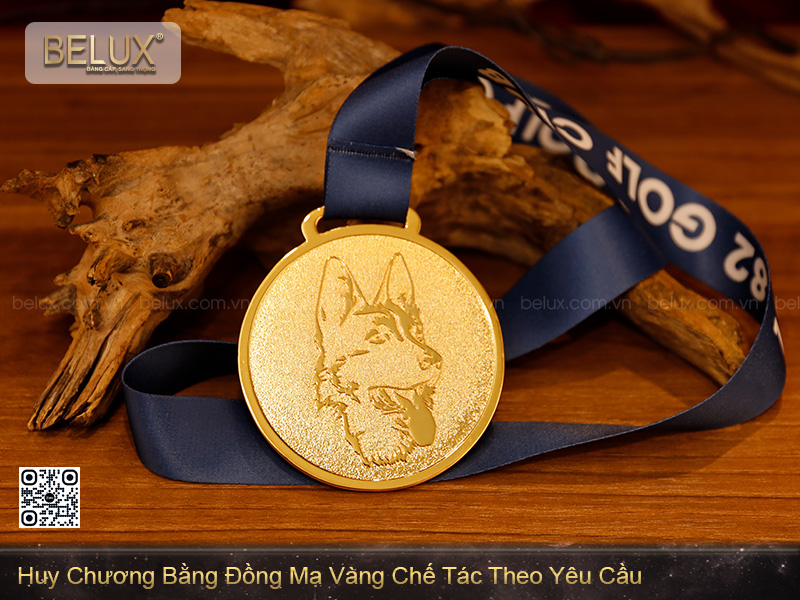 Huy Chương Bằng Đồng Mạ Vàng 24k Chế Tác Theo Yêu Cầu