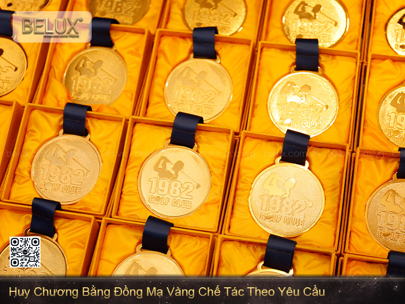 Huy Chương Bằng Đồng Mạ Vàng 24k Chế Tác Theo Yêu Cầu