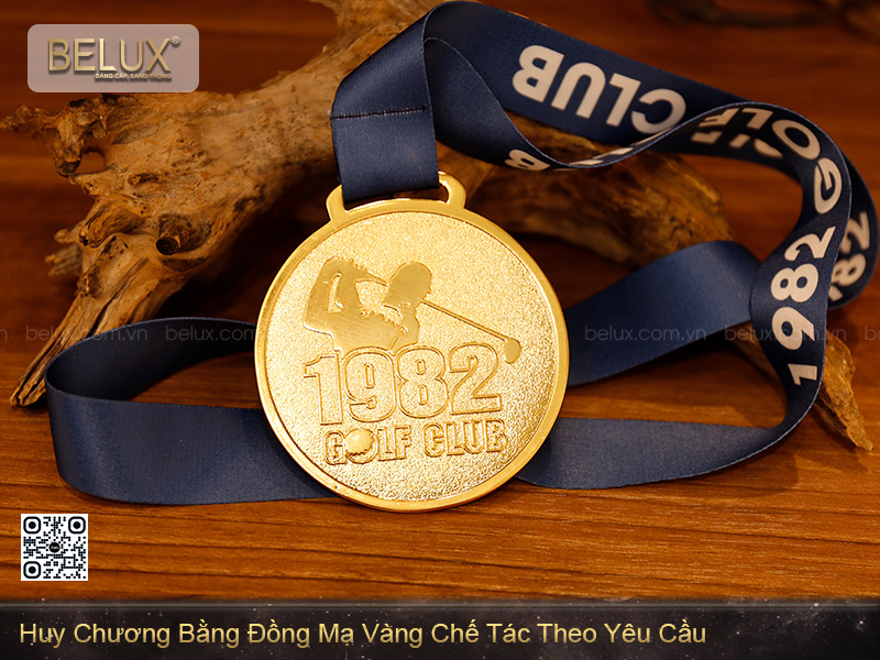 Huy Chương Bằng Đồng Mạ Vàng 24k Chế Tác Theo Yêu Cầu
