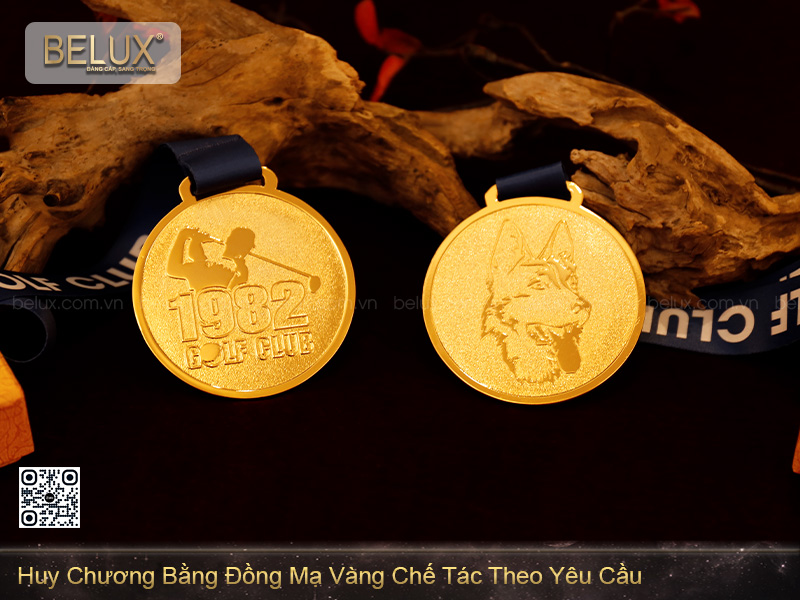 Huy Chương Bằng Đồng Mạ Vàng 24k Chế Tác Theo Yêu Cầu