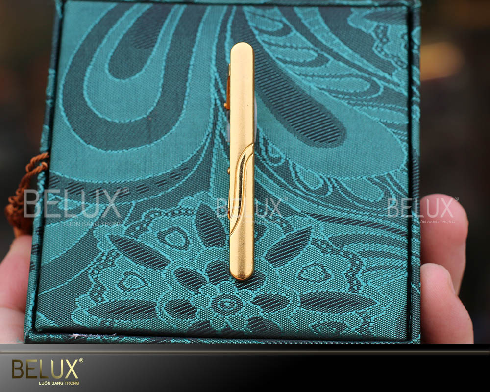 Kẹp Cà Vạt Mạ Vàng 24k Mẫu 1