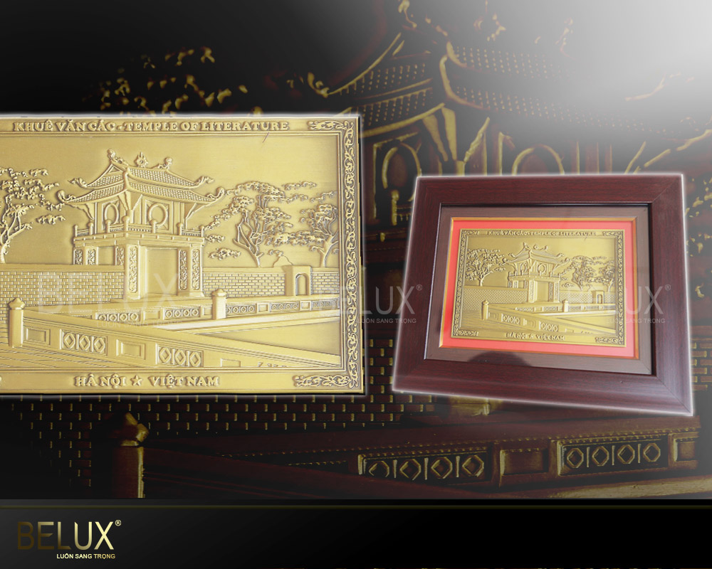 Tranh Khuê Văn Các bằng đồng