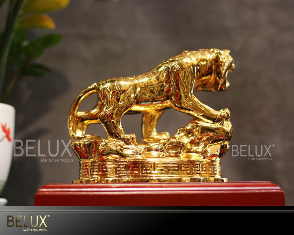 Tượng Linh Vật Hổ Phong Thủy Bằng Đồng Mẫu 1