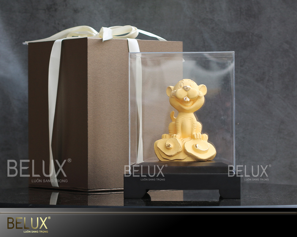 Tượng Linh Vật Hổ Mạ Vàng Cát