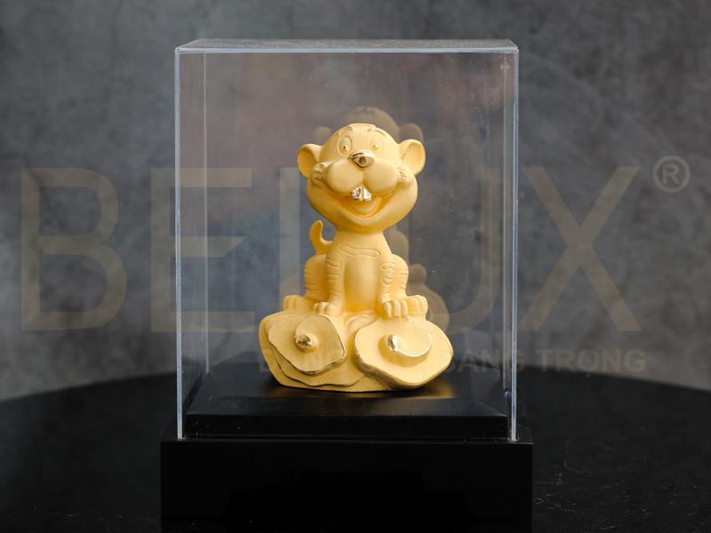 Tượng Linh Vật Hổ Mạ Vàng Cát