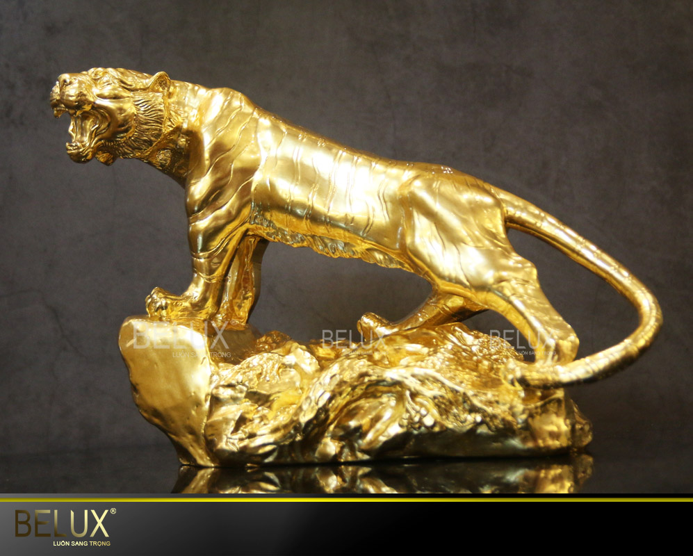 Tượng Hổ mạ vàng 24k mẫu 2