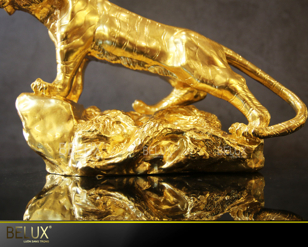 Tượng Hổ mạ vàng 24k mẫu 2