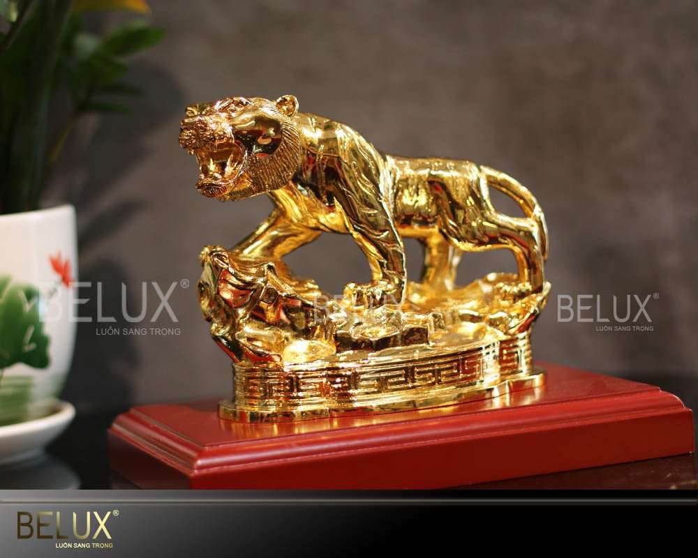 Tượng Linh Vật Hổ Phong Thủy Bằng Đồng Mẫu 1