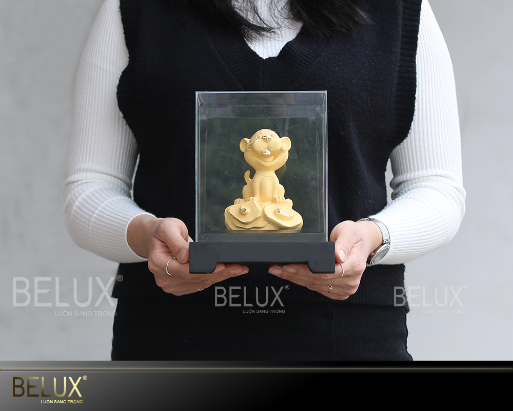 Tượng Linh Vật Hổ Mạ Vàng Cát