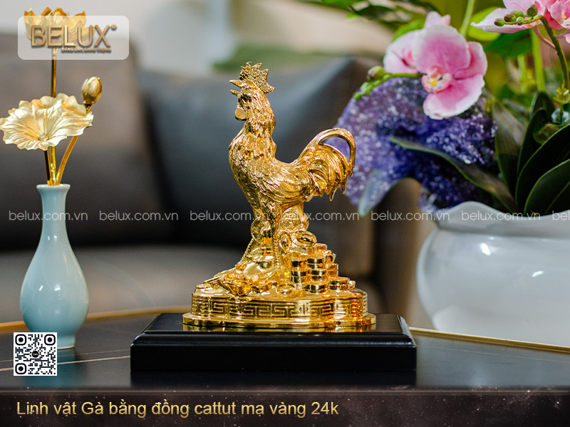 Tượng Linh Vật Gà Phong Thủy – Quà Tặng Cao Cấp Belux
