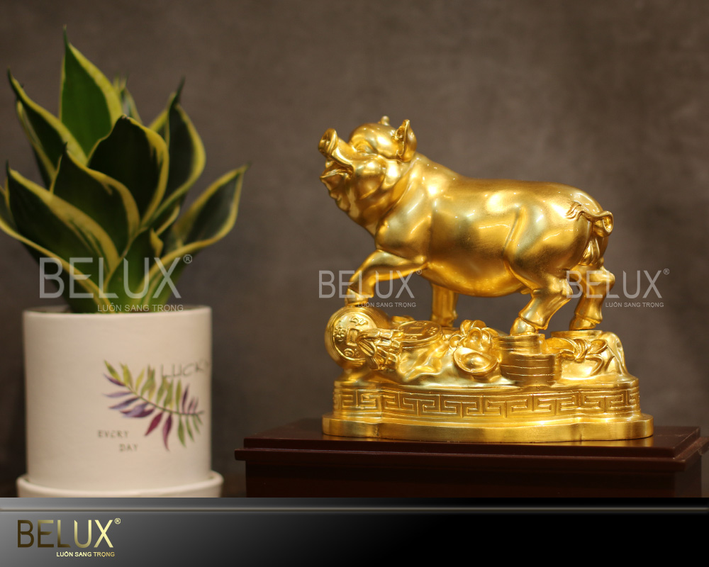 Tượng Lợn dát vàng 9999