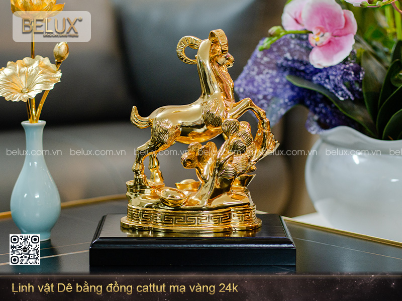Tượng Linh Vật Dê Phong Thủy Belux