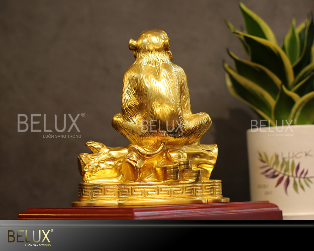 Tượng Khỉ Dát Vàng 9999