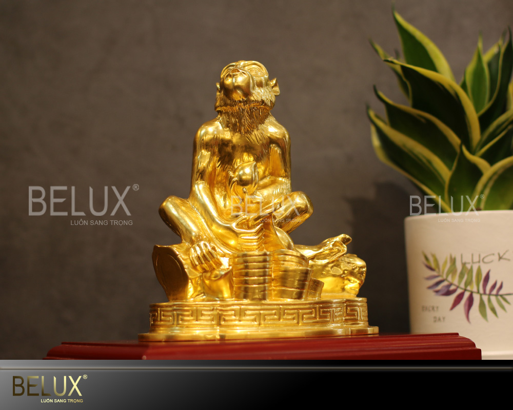 Tượng Khỉ Dát Vàng 9999