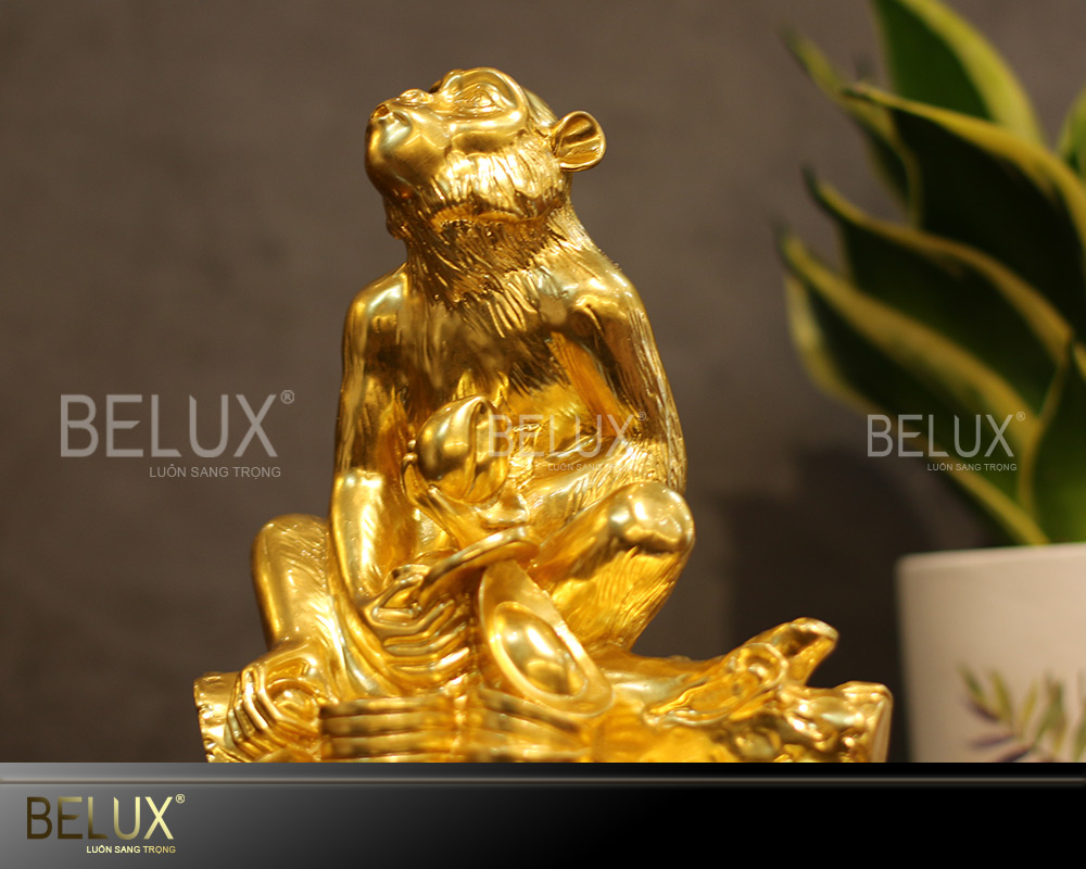 Tượng Khỉ Dát Vàng 9999