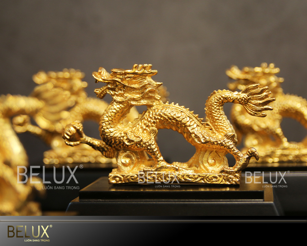 Tượng Rồng Mạ Vàng 24k Phong Thủy