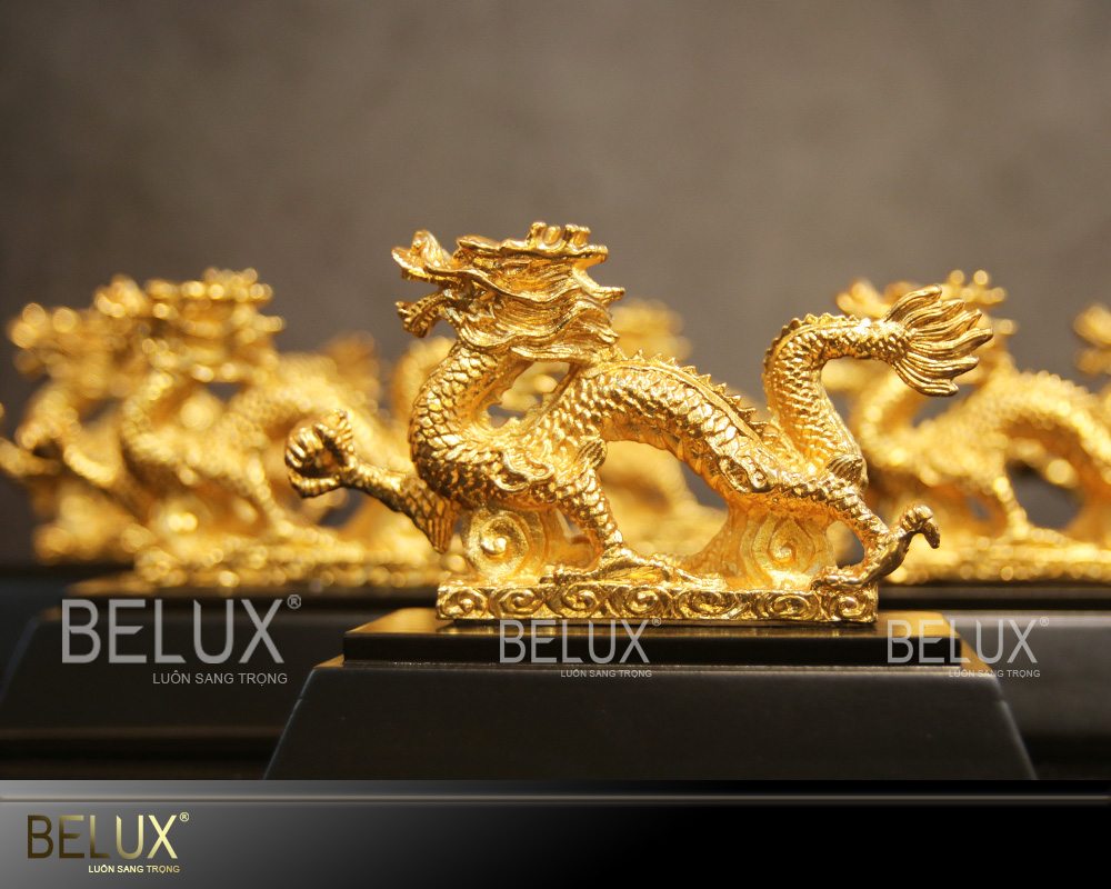 Tượng Rồng Mạ Vàng 24k Phong Thủy