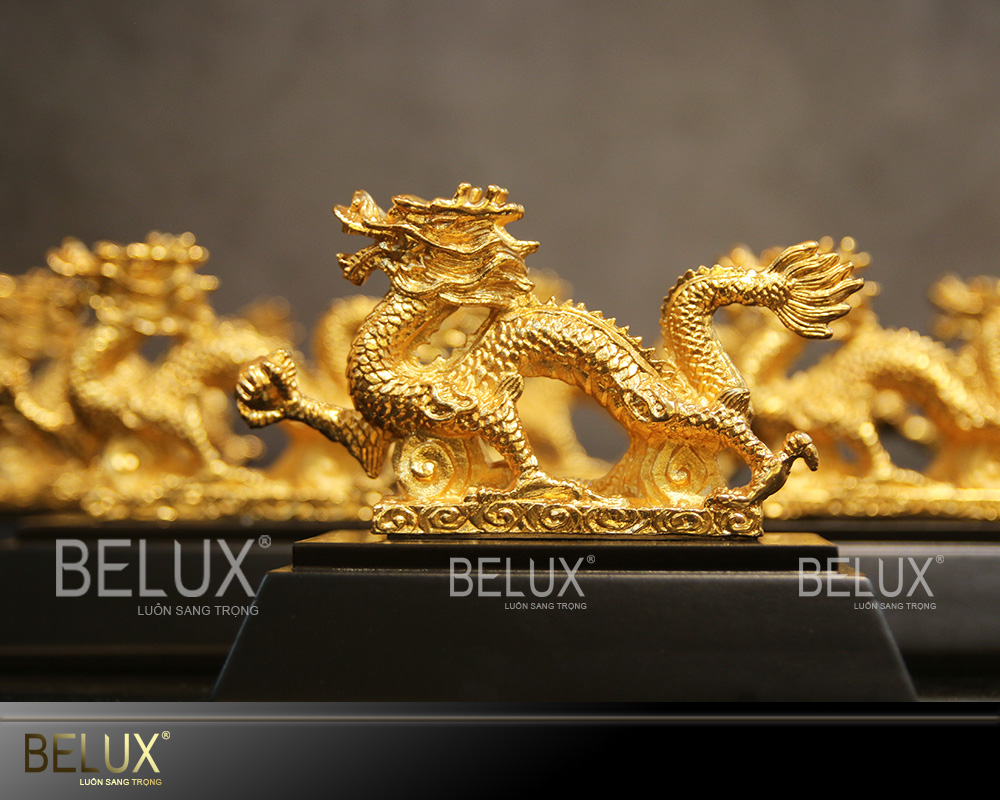 Tượng Rồng Mạ Vàng 24k Phong Thủy