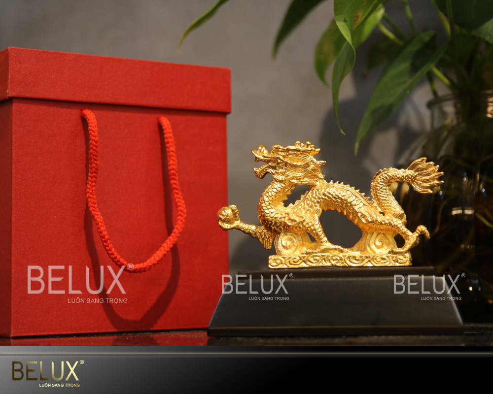 Tượng Rồng Mạ Vàng 24k Phong Thủy