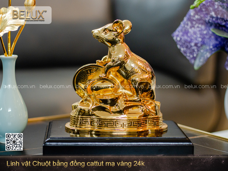 Tượng Linh Vật Chuột Phong Thủy